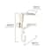 Village Lighting Mantel Garland & Stocking Hanger, 3ct.